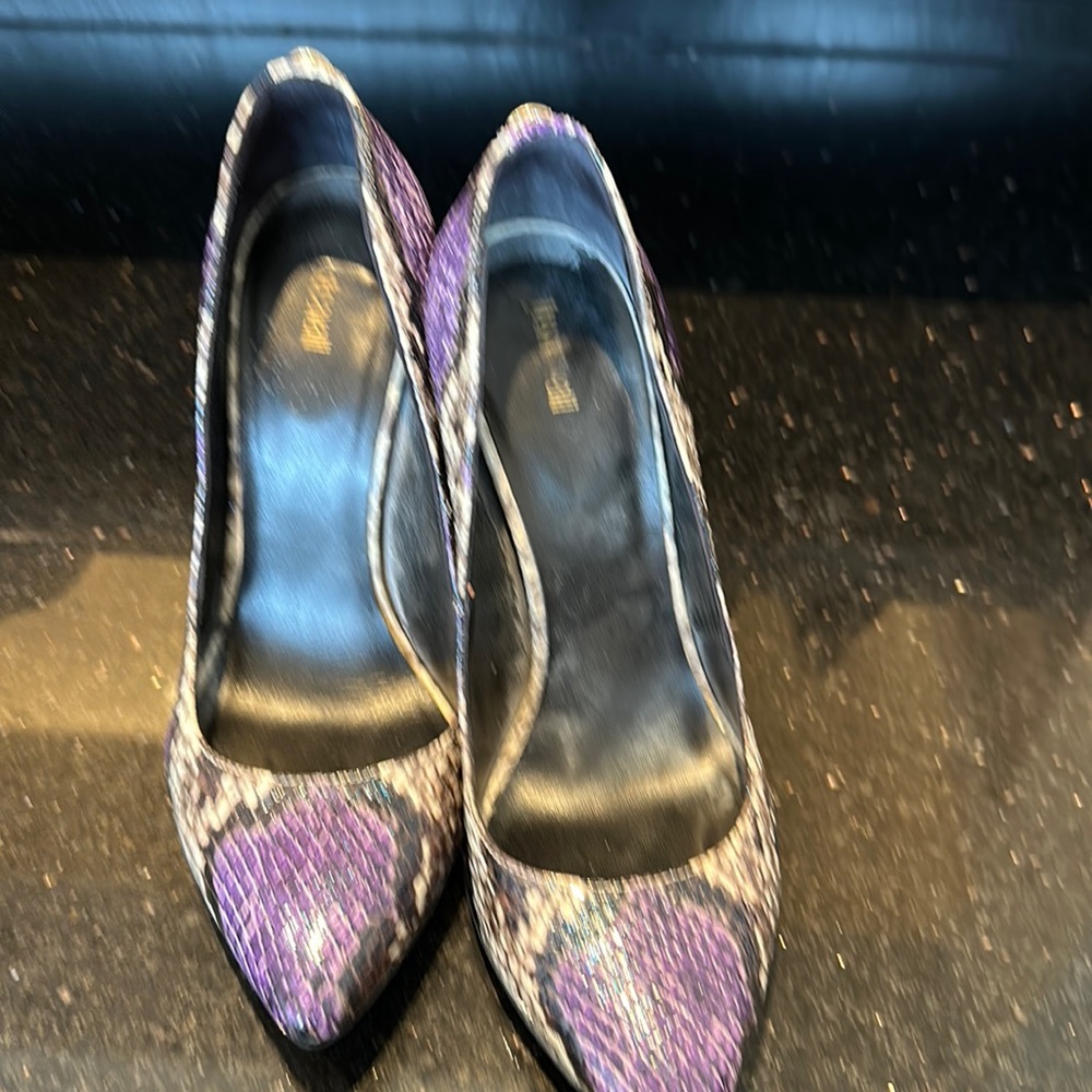A pair of Roberto Camilla python high heel. SALE ONE DAY ONLY.